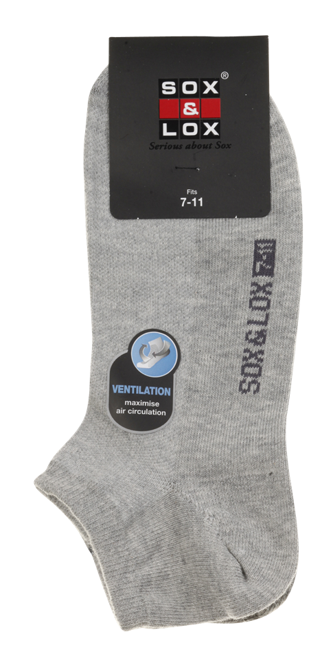 Men's Casual Thin Low Cut [Ventilation Panel] SOX&LOX 100% comfortable best socks