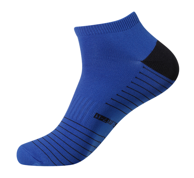 Men's Quick Dry & Cool Low Cut Socks 2 pack, ideal for Travel, Sports & Exercise. Black & Blue