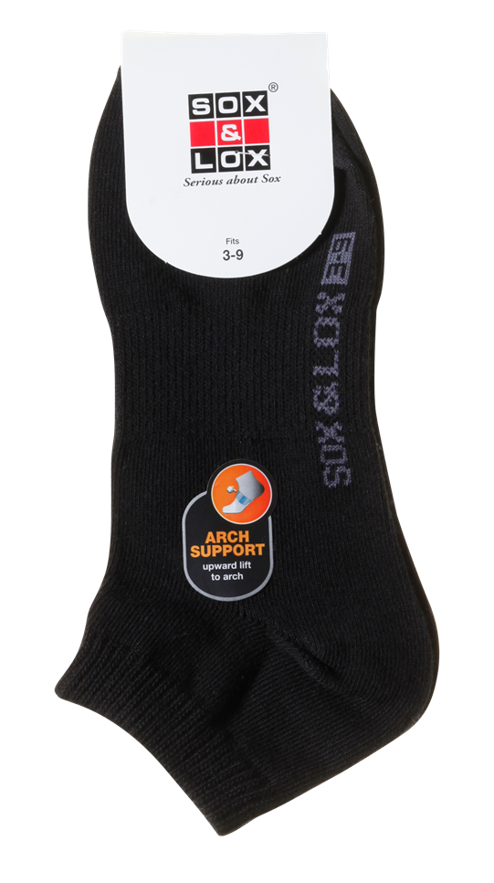 Ladies' Casual Thin Anklet [Arch Supoort] SOX&LOX 100% comfortable best socks