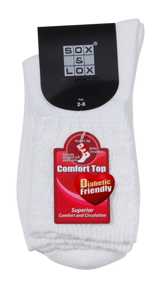 Ladies' Everyday Diabetic Friendly SOX&LOX 100% comfortable best socks
