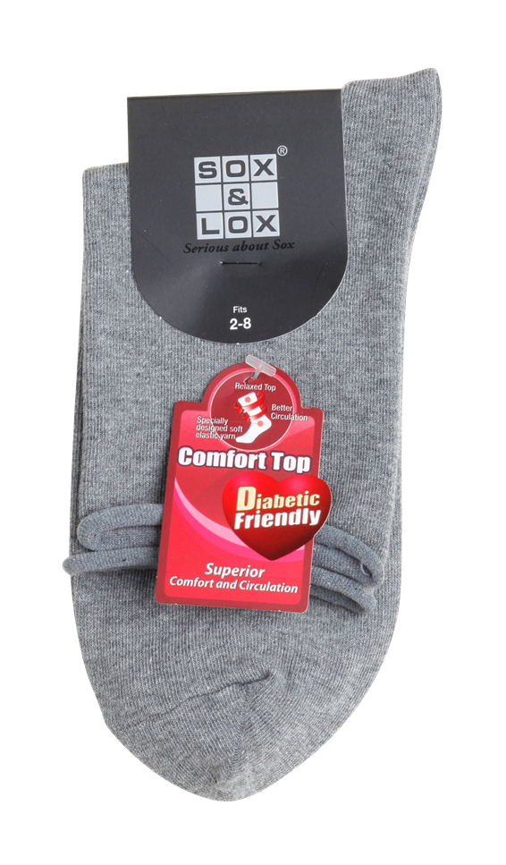 Ladies' Everyday Diabetic Friendly SOX&LOX 100% comfortable best socks