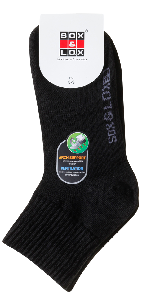Ladies' Casual Thin Midi [Arch Support and Ventilation] SOX&LOX 100% comfortable best socks