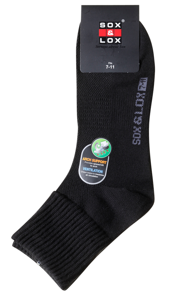 Men's Casual Thin Midi [Arch Support and Ventilation] SOX&LOX 100% comfortable best socks