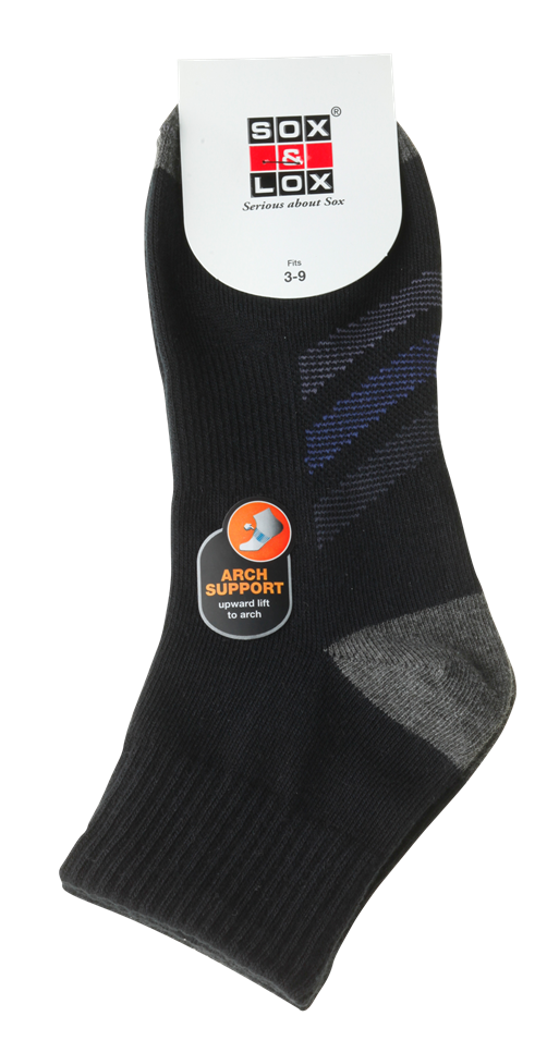 Ladies' Casual Thin Midi [Arch Support] SOX&LOX 100% comfortable best socks