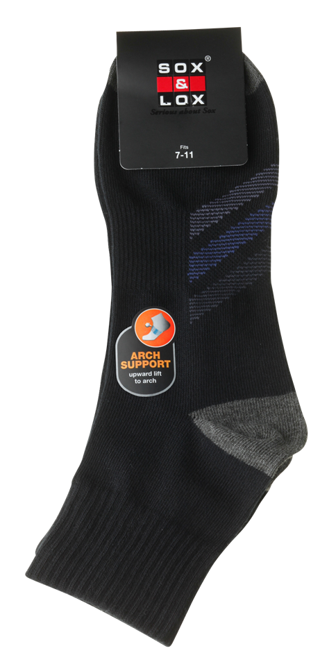 Men's Casual Thin Midi [Arch Support] SOX&LOX 100% comfortable best socks